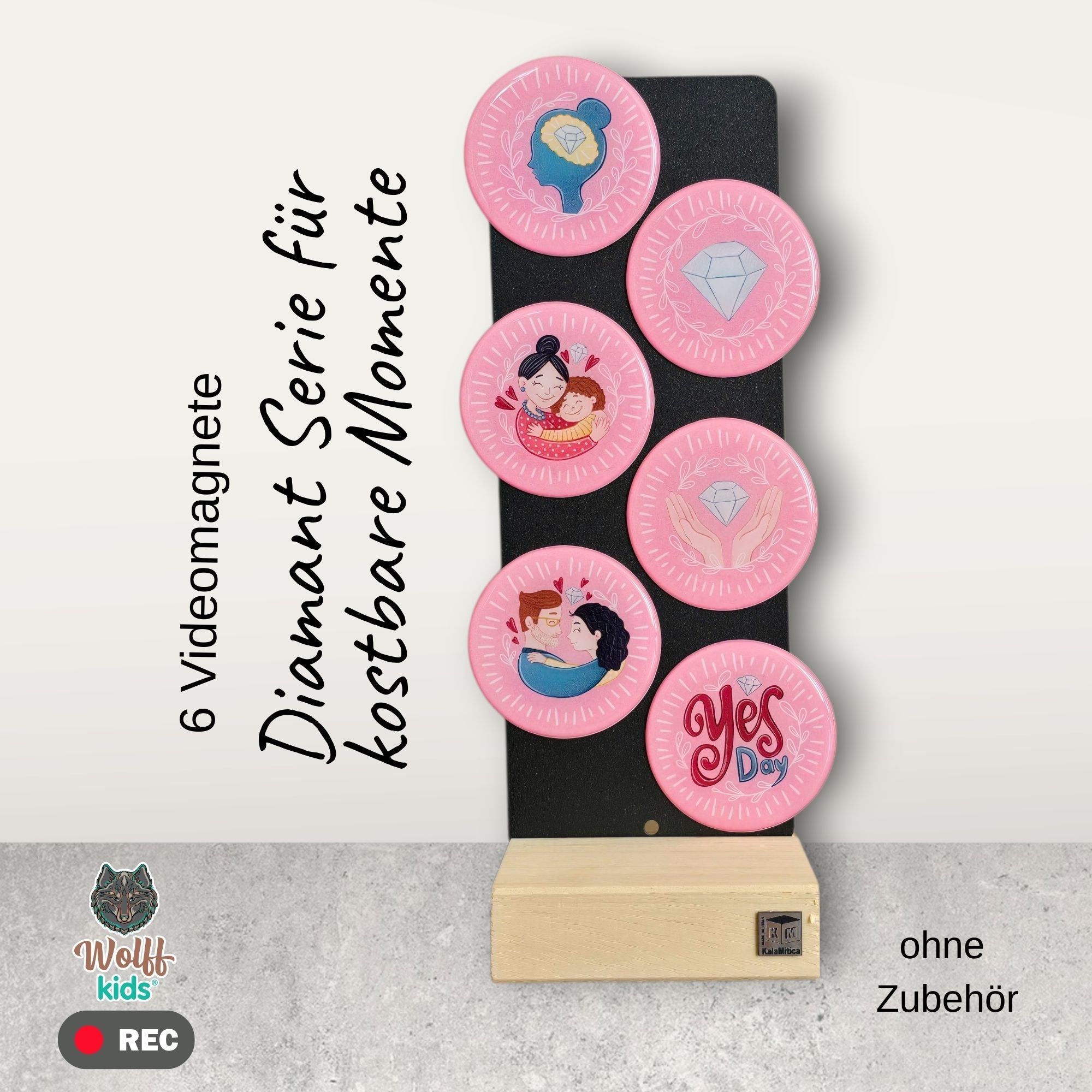 Diamant-Serie für kostbare Momente: 5 Magnete + 1 🎁gratis